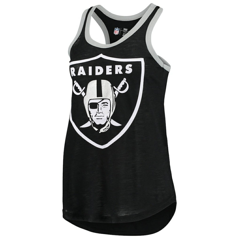 Las Vegas Raiders G-III 4Her by Carl Banks Women's Tater Burnout Tank Top Black