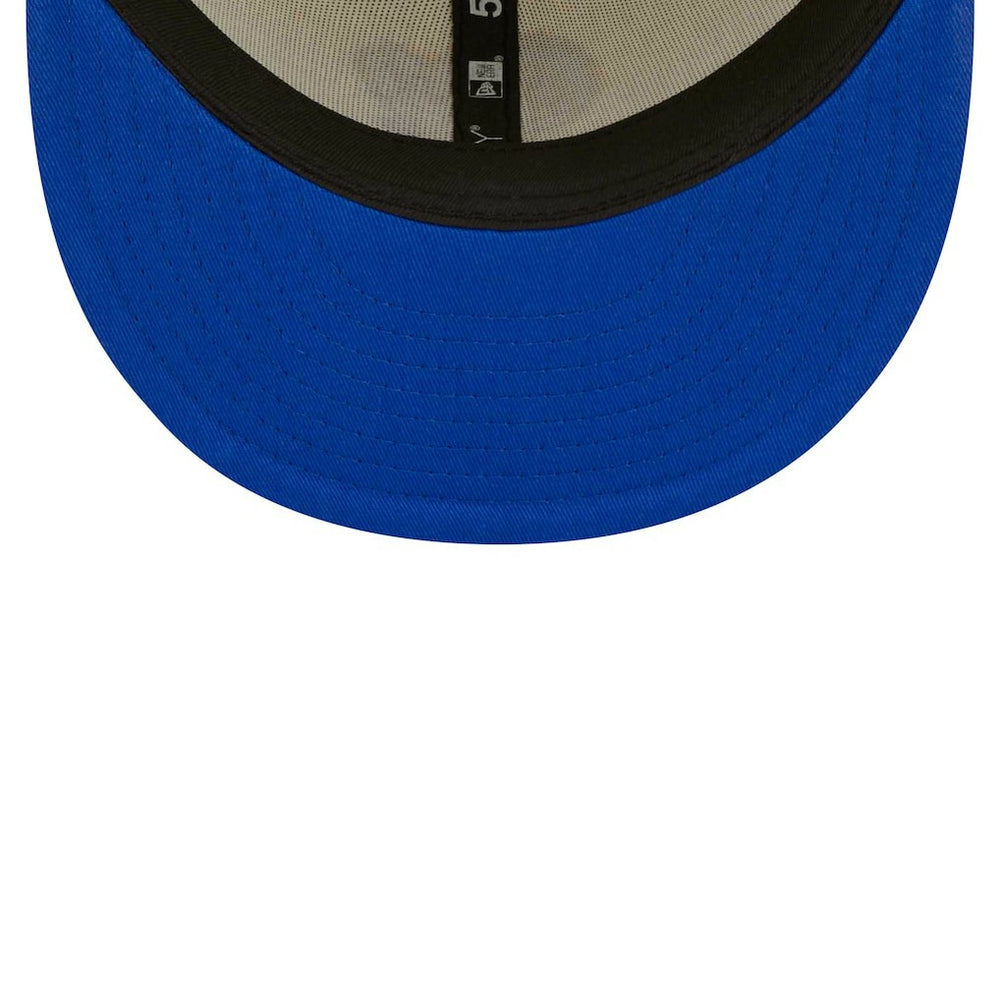 Los Angeles Rams New Era Chrome Color Dim 59FIFTY Fitted Hat Cream