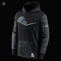 Nike Cleveland Browns RFLCTV Chevron Pullover Hoodie Black