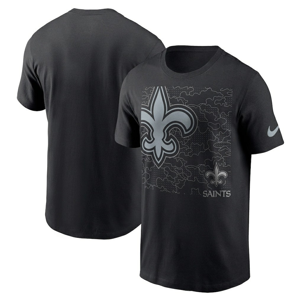 Nike New Orleans Saints RFLCTV T-Shirt Black