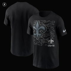 Nike New Orleans Saints RFLCTV T-Shirt Black