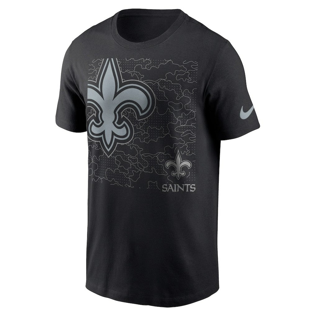 Nike New Orleans Saints RFLCTV T-Shirt Black