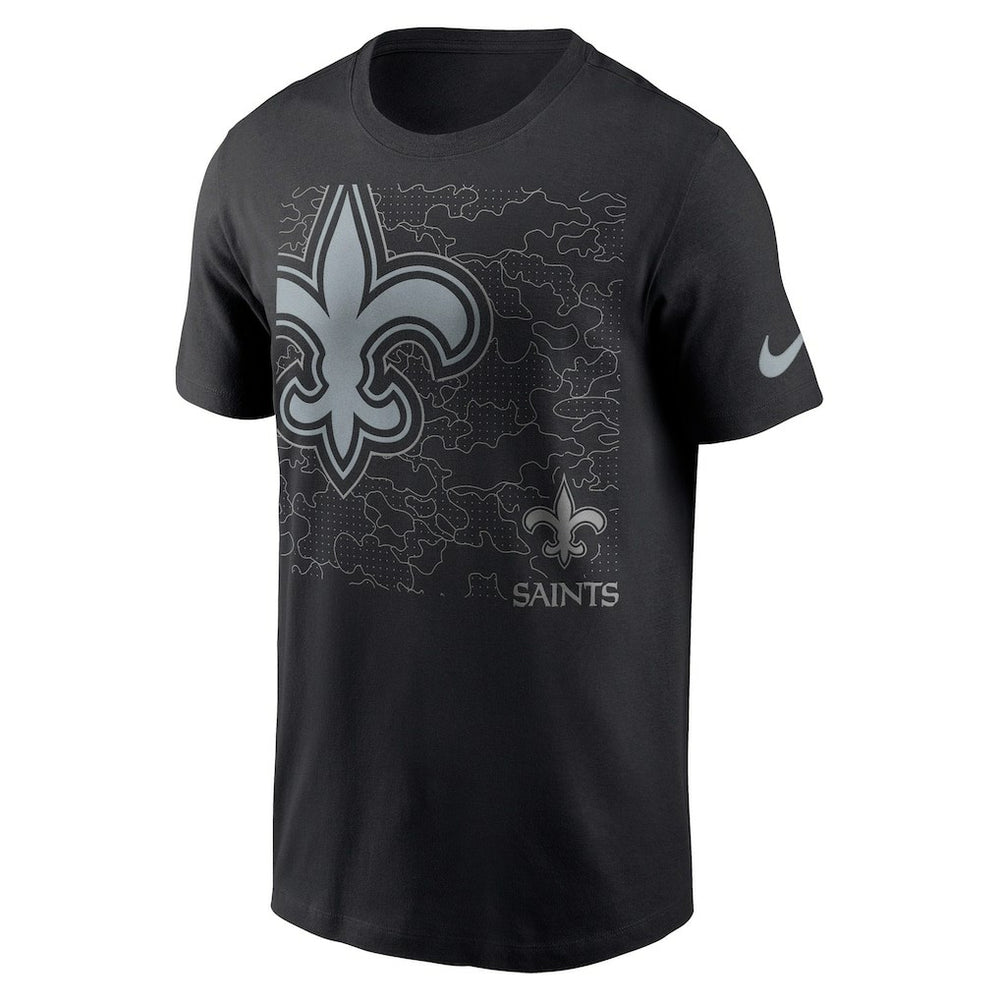 Nike New Orleans Saints RFLCTV T-Shirt Black