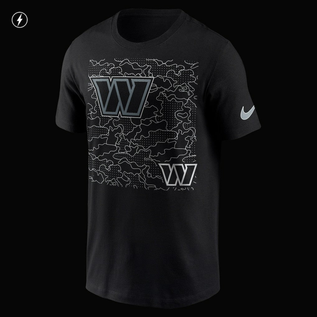 Nike Washington Commanders RFLCTV T-Shirt Black