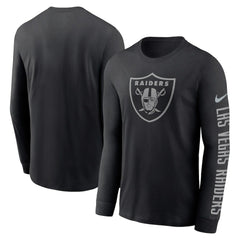 Nike Las Vegas Raiders RFLCTV Name and Logo T-Shirt Black