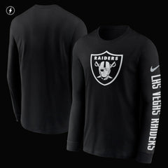 Nike Las Vegas Raiders RFLCTV Name and Logo T-Shirt Black