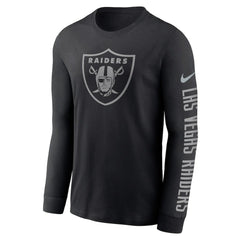 Nike Las Vegas Raiders RFLCTV Name and Logo T-Shirt Black