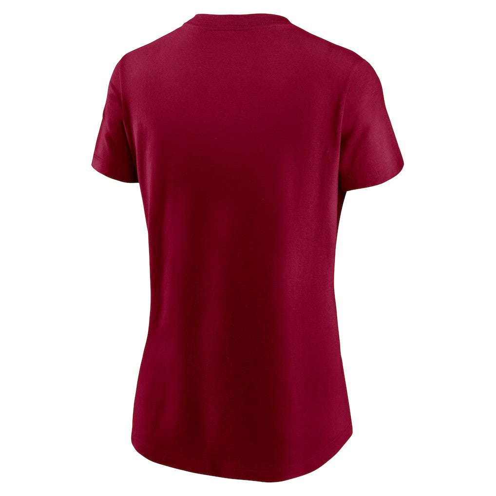 Nike Washington Commanders Women's Logo Cotton Essential T-Shirt Burgundy