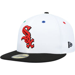 Chicago White Sox New Era 95th Anniversary Primary Eye 59FIFTY Fitted Hat - White/Black - New Era Online