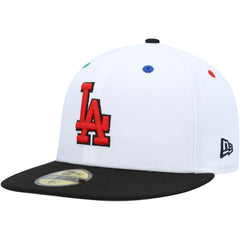 Los Angeles Dodgers New Era 60th Anniversary Primary Eye 59FIFTY Fitted Hat - White/Black - New Era Discount