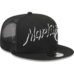Miami Marlins New Era Street Trucker 9FIFTY Snapback Hat - Black - New Era Discount