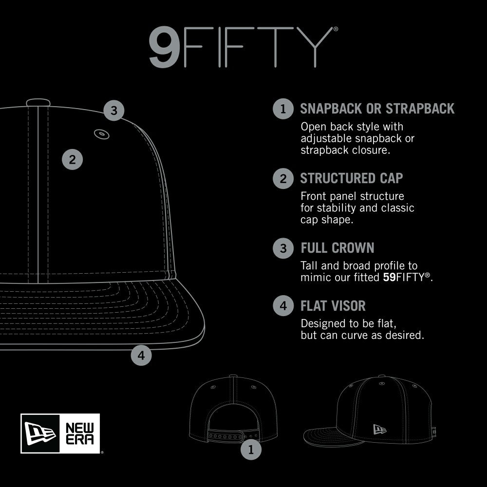 Miami Marlins New Era Street Trucker 9FIFTY Snapback Hat - Black - New Era Discount