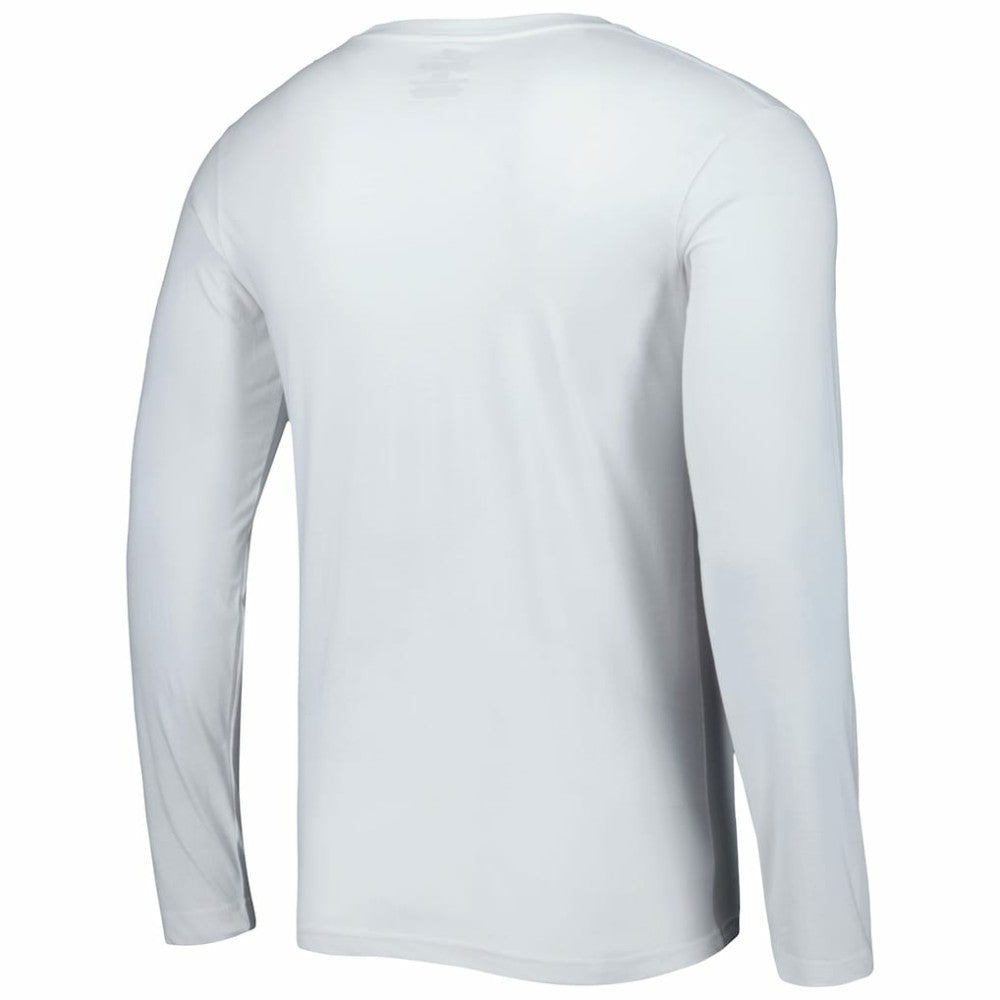 Atlanta Braves Fanatics Pressbox Long Sleeve T-Shirt - White - Fanatics on Sale