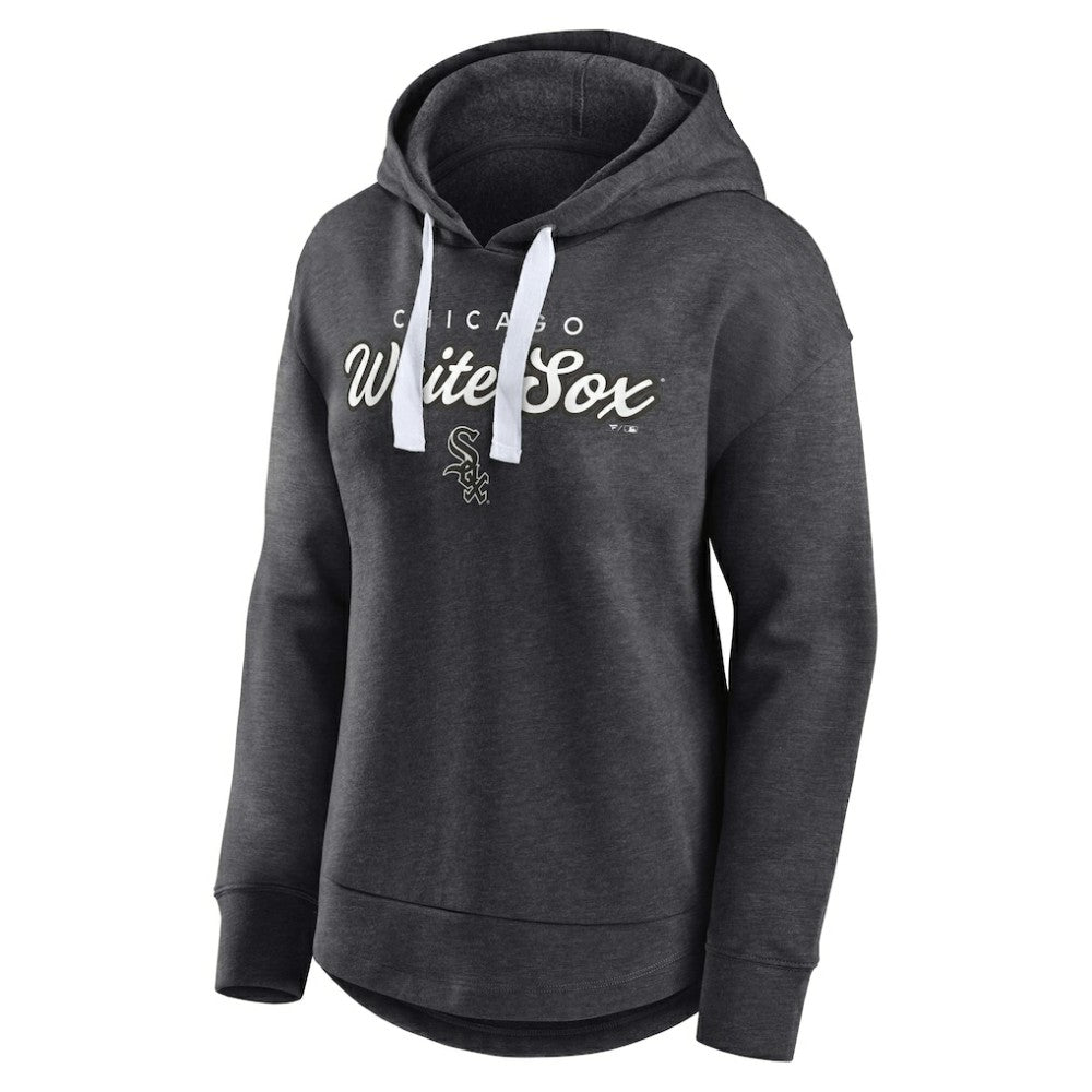 Chicago White Sox Fanatics Women's Set to Fly Pullover Hoodie - Heather Charcoal - Fanatics on Sale