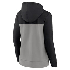 Chicago White Sox Fanatics Women's Take The Field Colorblocked Hoodie Full-Zip Jacket - Black/Gray - Fanatics Lifestyle