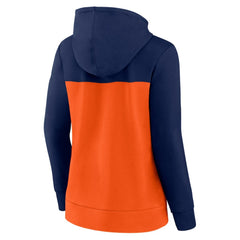 Houston Astros Fanatics Women's Take The Field Colorblocked Hoodie Full-Zip Jacket - Navy/Orange - Fanatics Online
