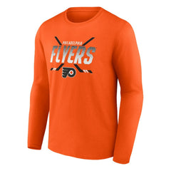 Philadelphia Flyers Fanatics Covert Long Sleeve T-Shirt - Orange - NHL 4641721