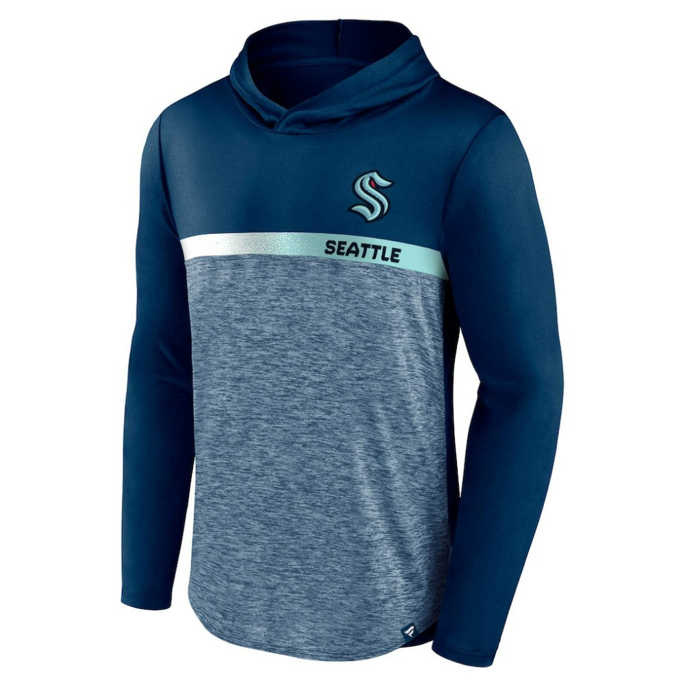 Seattle Kraken Fanatics Podium Defender Pullover Hoodie - Deep Sea Blue - NHL 4641815