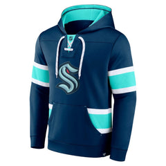 Seattle Kraken Fanatics Powerplay Warrior Pullover Hoodie - Deep Sea Blue - NHL 4641846