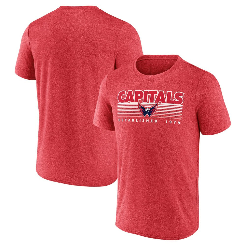 Washington Capitals Fanatics Prodigy Performance T-Shirt - Heathered Red - NHL 4641862