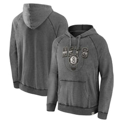 Brooklyn Nets True Classics Vintage Snow Wash Raglan Pullover Hoodie Gray | Fanatics discount