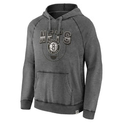 Brooklyn Nets True Classics Vintage Snow Wash Raglan Pullover Hoodie Gray | Fanatics discount