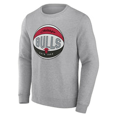 Chicago Bulls True Classics Vint Pullover Sweatshirt for sale Heathered Gray | Fanatics Near Me