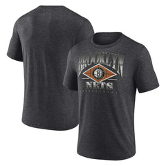 Brooklyn Nets True Classics Power Phase Tri-Blend T-Shirt Heather Charcoal | Fanatics discount