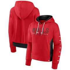 Chicago Bulls Women's Iconic Halftime Colorblock Pullover Hoodie Red | Fanatics online