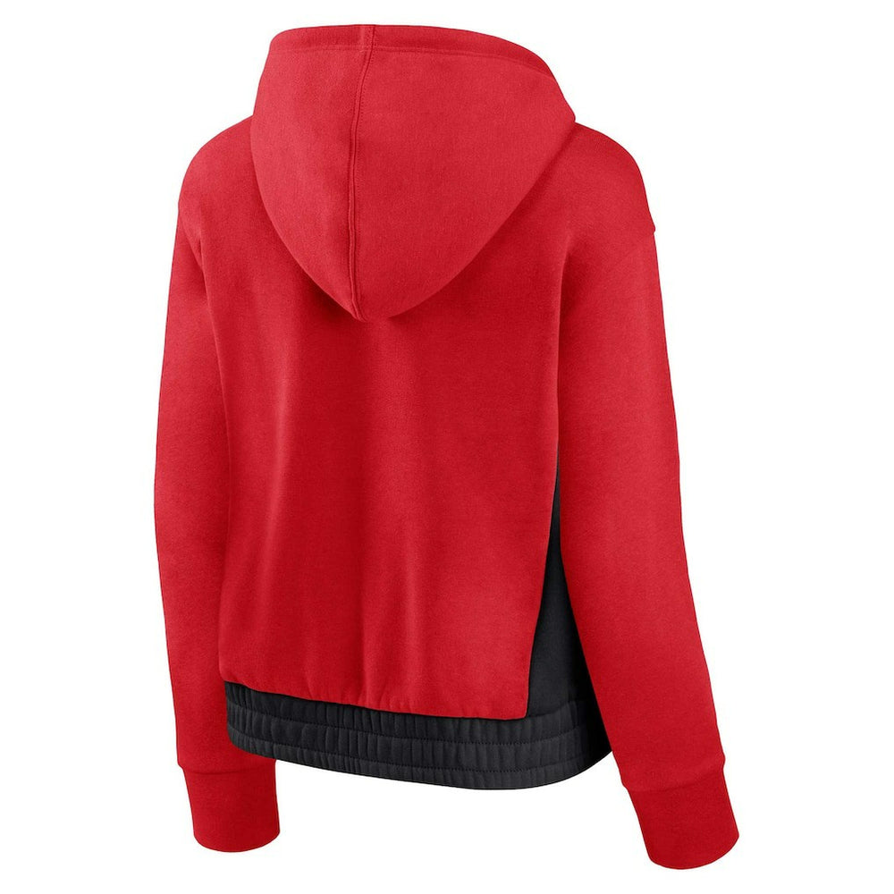 Chicago Bulls Women's Iconic Halftime Colorblock Pullover Hoodie Red | Fanatics online