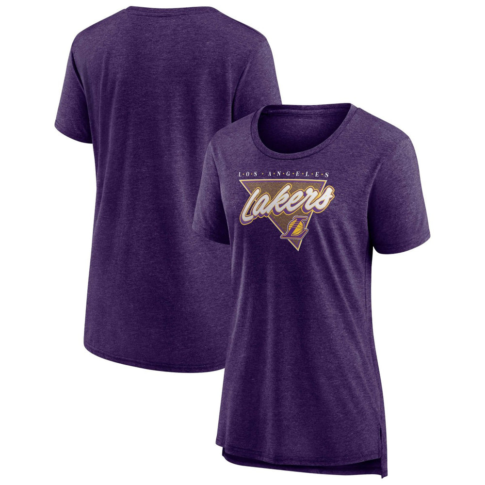 Los Angeles Lakers Women's True Classics Tri-Blend T-Shirt Heathered Purple | Fanatics online