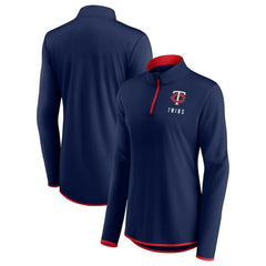 Minnesota Twins Fanatics Women's Worth The Drive Quarter-Zip Jacket - Navy - Fanatics Discount