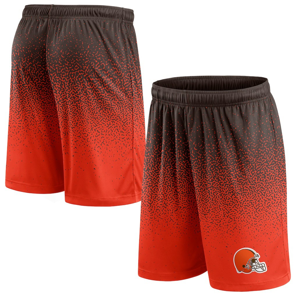 Fanatics Cleveland Browns Ombre Shorts Brown/Orange