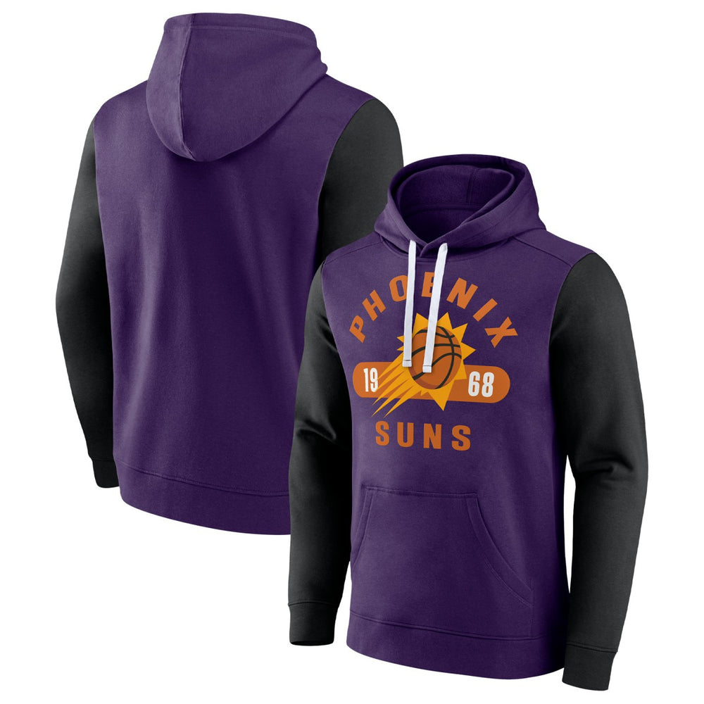 Phoenix Suns Attack Colorblock Pullover Hoodie Purple/Black | Fanatics Near Me