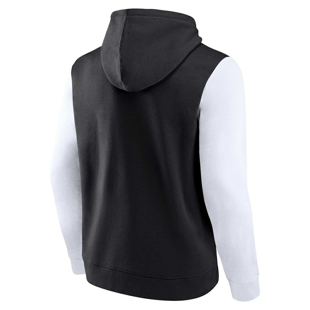 Brooklyn Nets Attack Colorblock Pullover Hoodie Black/White | Fanatics outlet
