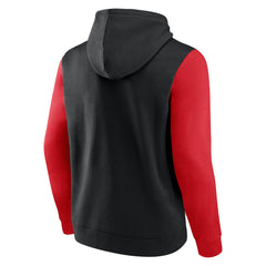Toronto Raptors Attack Colorblock Pullover Hoodie Black/Red | Fanatics for sale