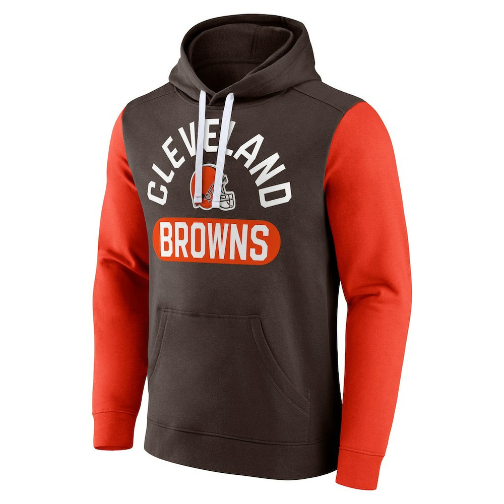 Fanatics Cleveland Browns Extra Point Pullover Hoodie Brown
