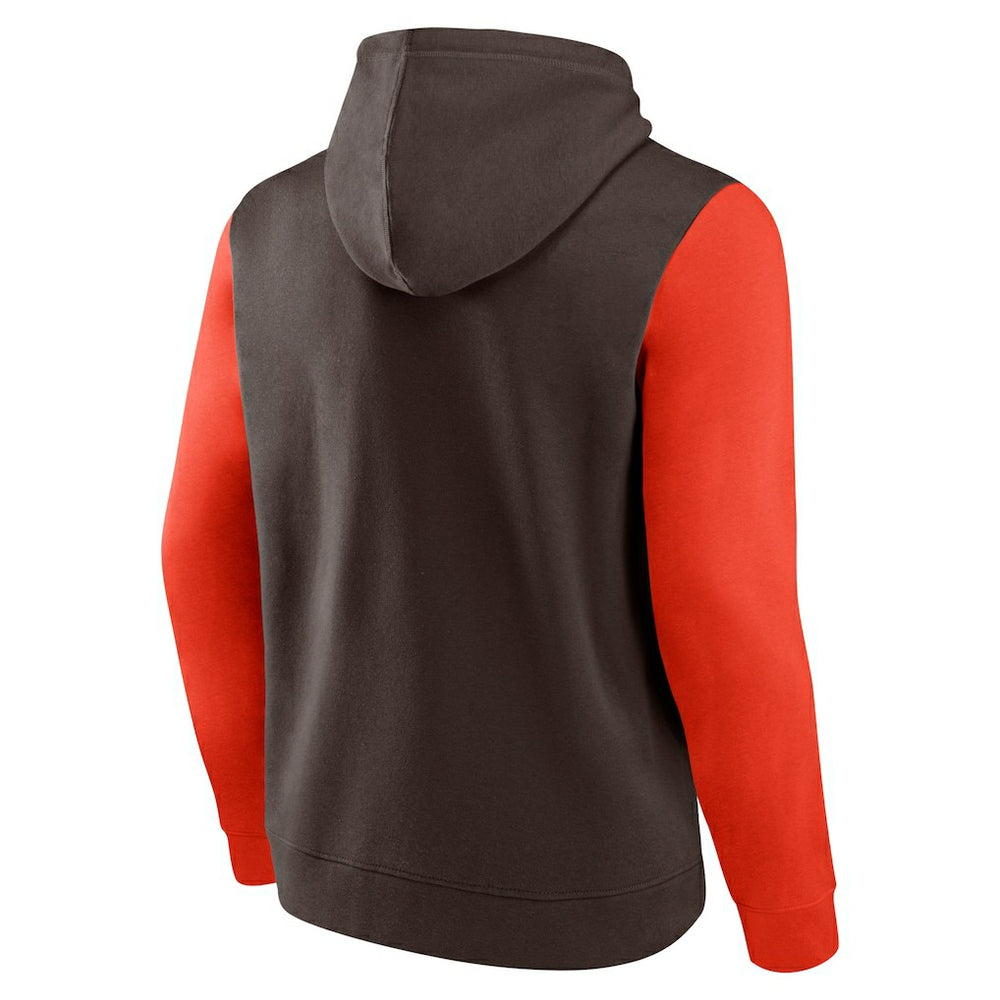 Fanatics Cleveland Browns Extra Point Pullover Hoodie Brown