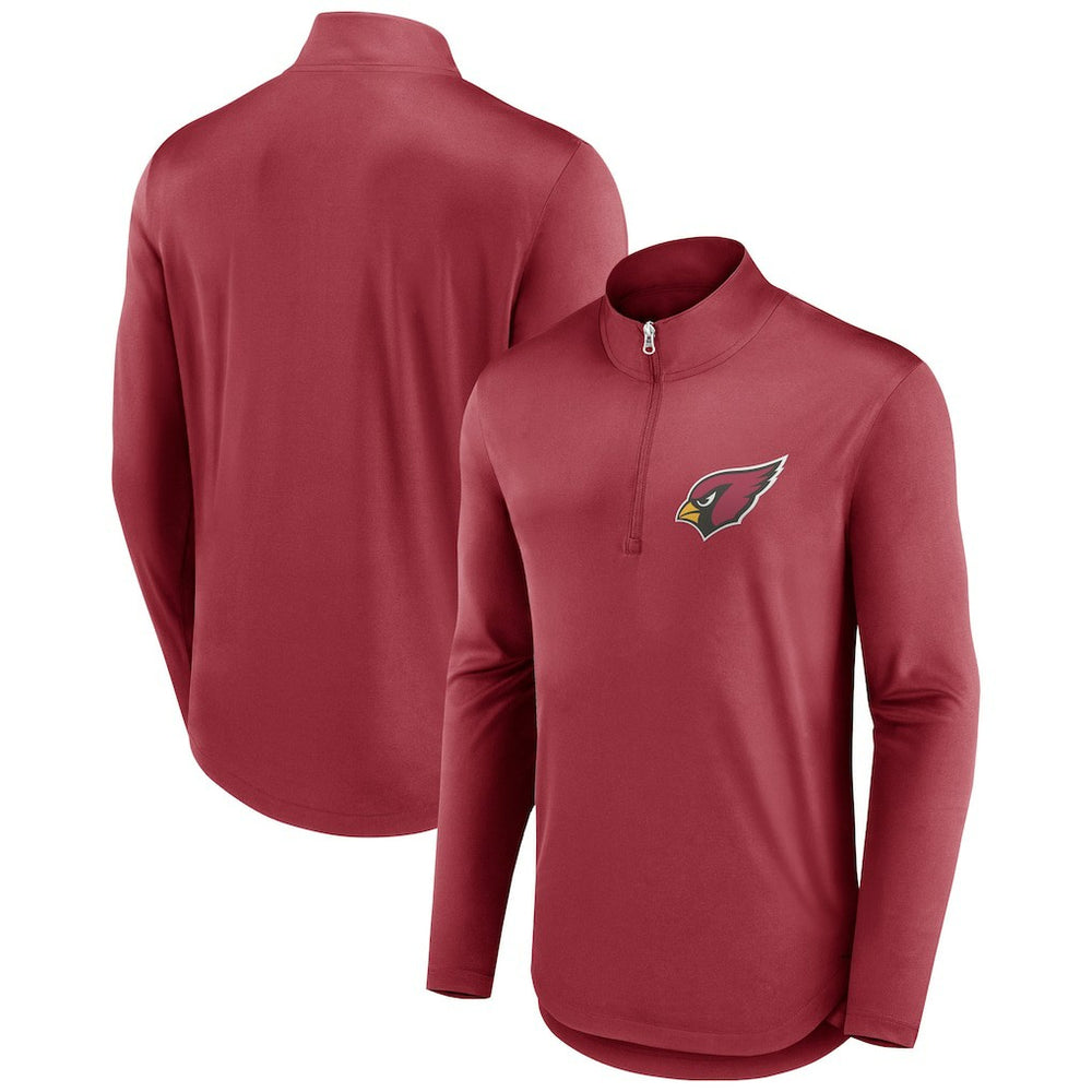 Fanatics Arizona Cardinals Tough Minded Quarter-Zip Top Cardinal