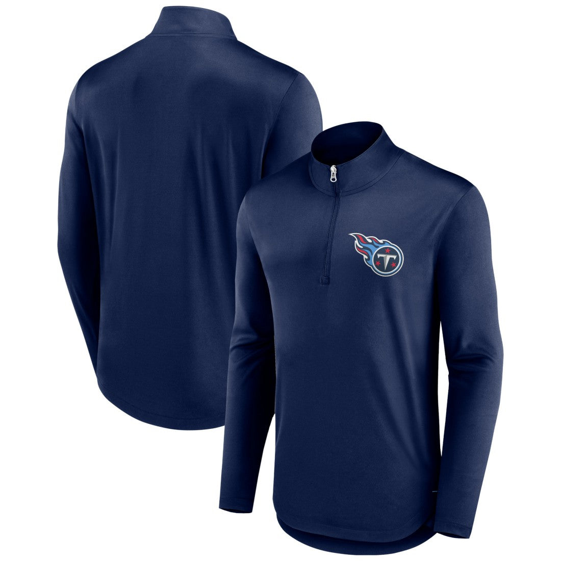 Fanatics Tennessee Titans Tough Minded Quarter-Zip Top Navy