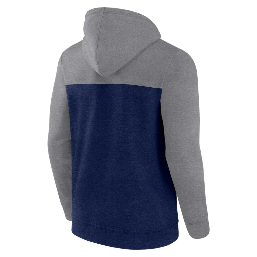 Seattle Kraken Fanatics Down and Distance Full-Zip Hoodie - Heather Deep Sea Blue - NHL 4645266