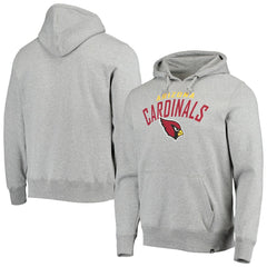 47 brand Arizona Cardinals '47 Outrush Headline Pullover Hoodie Heathered Gray