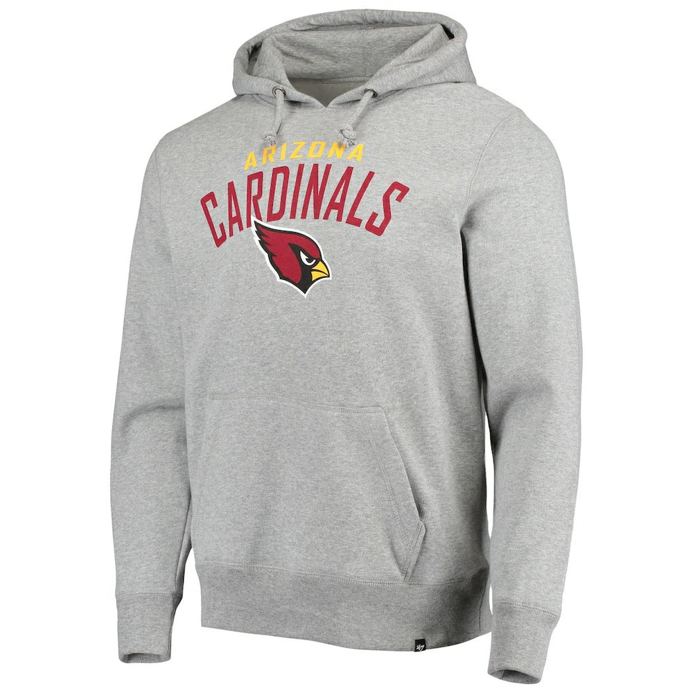 47 brand Arizona Cardinals '47 Outrush Headline Pullover Hoodie Heathered Gray