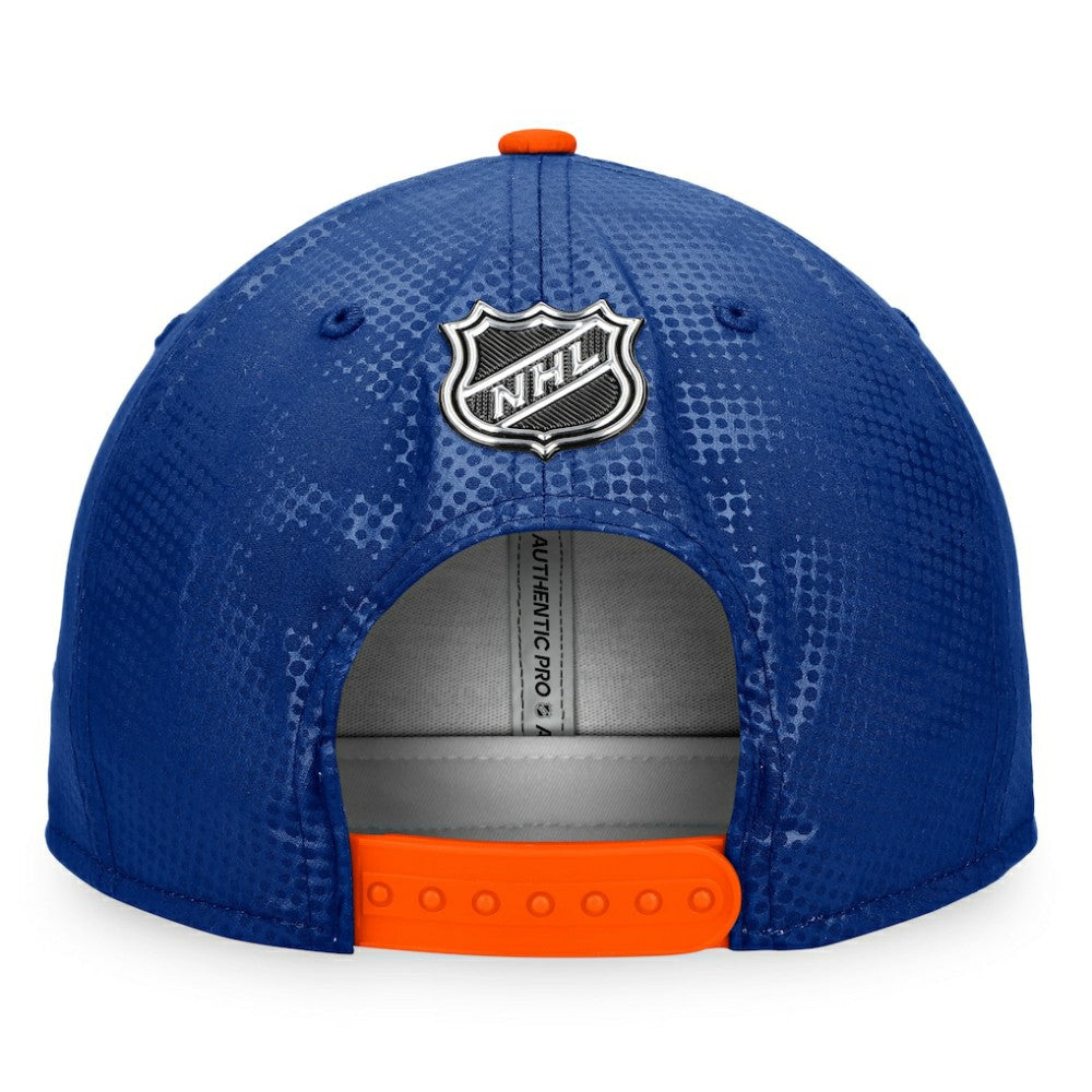 New York Islanders Fanatics Authentic Pro Alternate Logo Snapback Hat - Royal/Orange - NHL 4646687