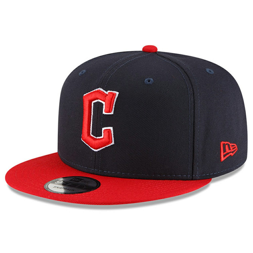 Cleveland Guardians New Era Team Color 9FIFTY Snapback Adjustable Hat - Navy/Red - New Era Lifestyle