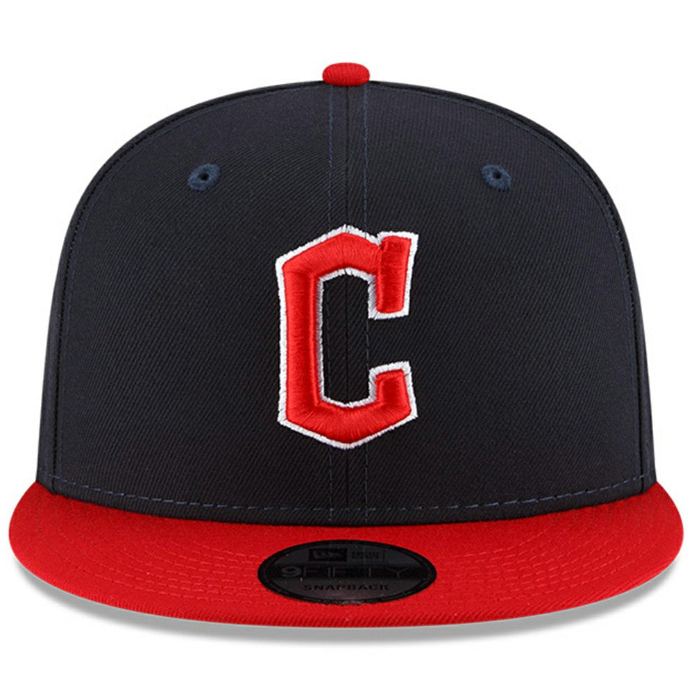 Cleveland Guardians New Era Team Color 9FIFTY Snapback Adjustable Hat - Navy/Red - New Era Lifestyle