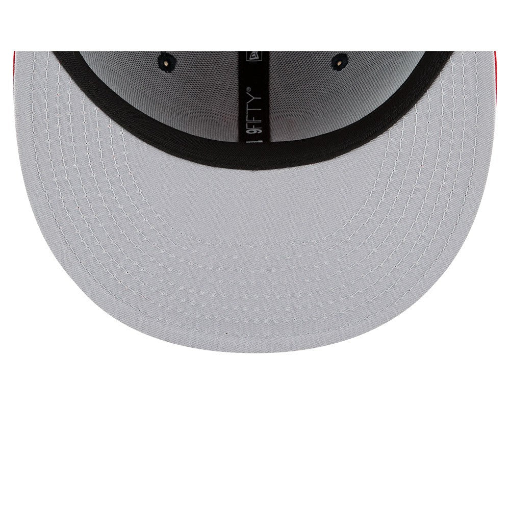 Cleveland Guardians New Era Team Color 9FIFTY Snapback Adjustable Hat - Navy/Red - New Era Lifestyle