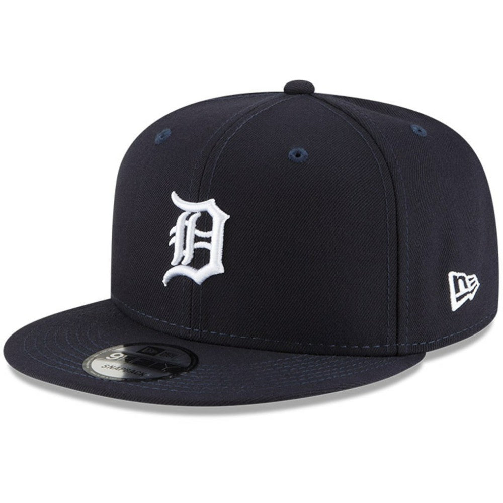 Detroit Tigers New Era Logo Team Color 9FIFTY Snapback Hat - Navy - New Era Sale
