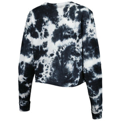 Chicago Bulls Women's Tie Dye Cropped Long Sleeve T-Shirt for sale Black | New Era discount