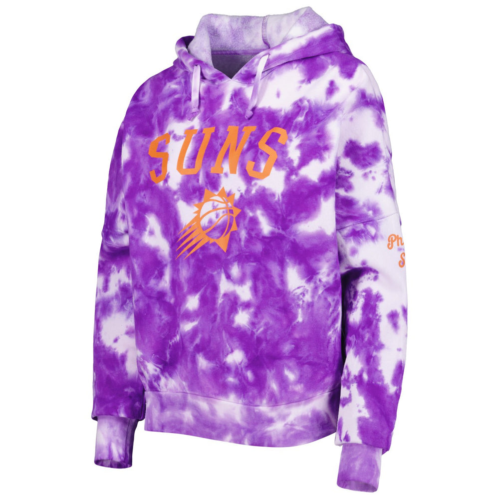 Phoenix Suns Women's Brushed Cotton Tie-Dye Pullover Hoodie Purple | New Era Lifestyle